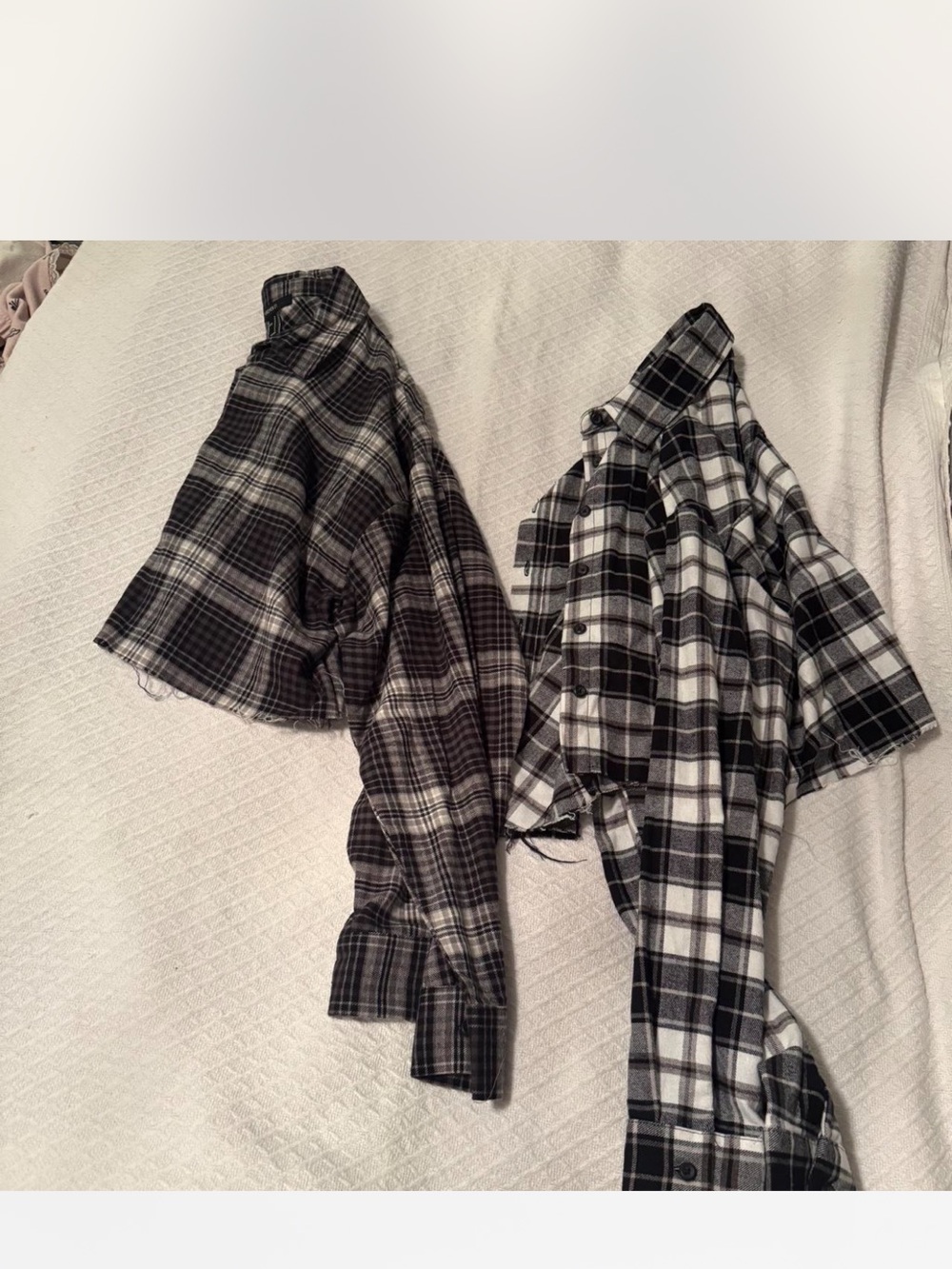Bundle of 2! Forever 21 Black & White Plaid Button-Down Shirt